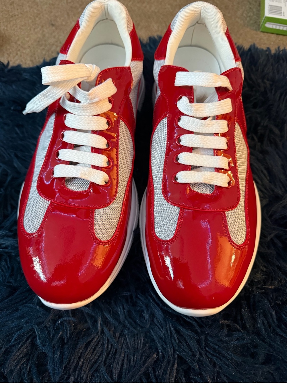 Designer Shoe mens size 45 red and white